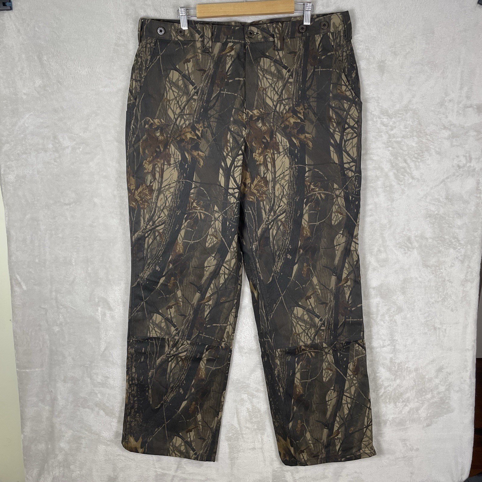Filson Double Tin Cloth Hunting Pants Waxed Canvas Realtree Hardwoods Camo 36x34